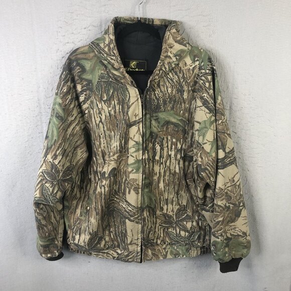 Vintage K-Products Realtree Camo Jacket Mens XL Hooded Made in USA Hunting 90s - Picture 1 of 16